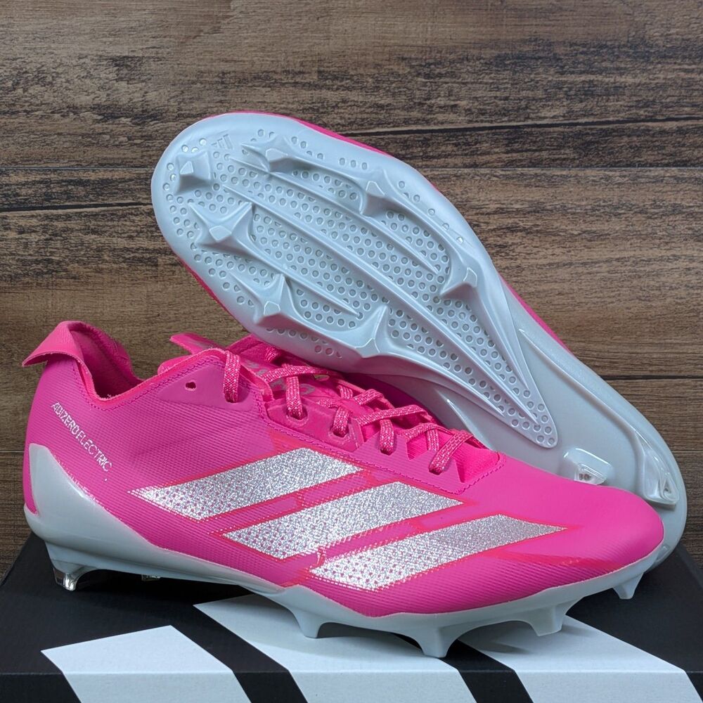 Adidas Adizero Electric II Men's 9.5 Team Shock Pink Football Cleats JP6904